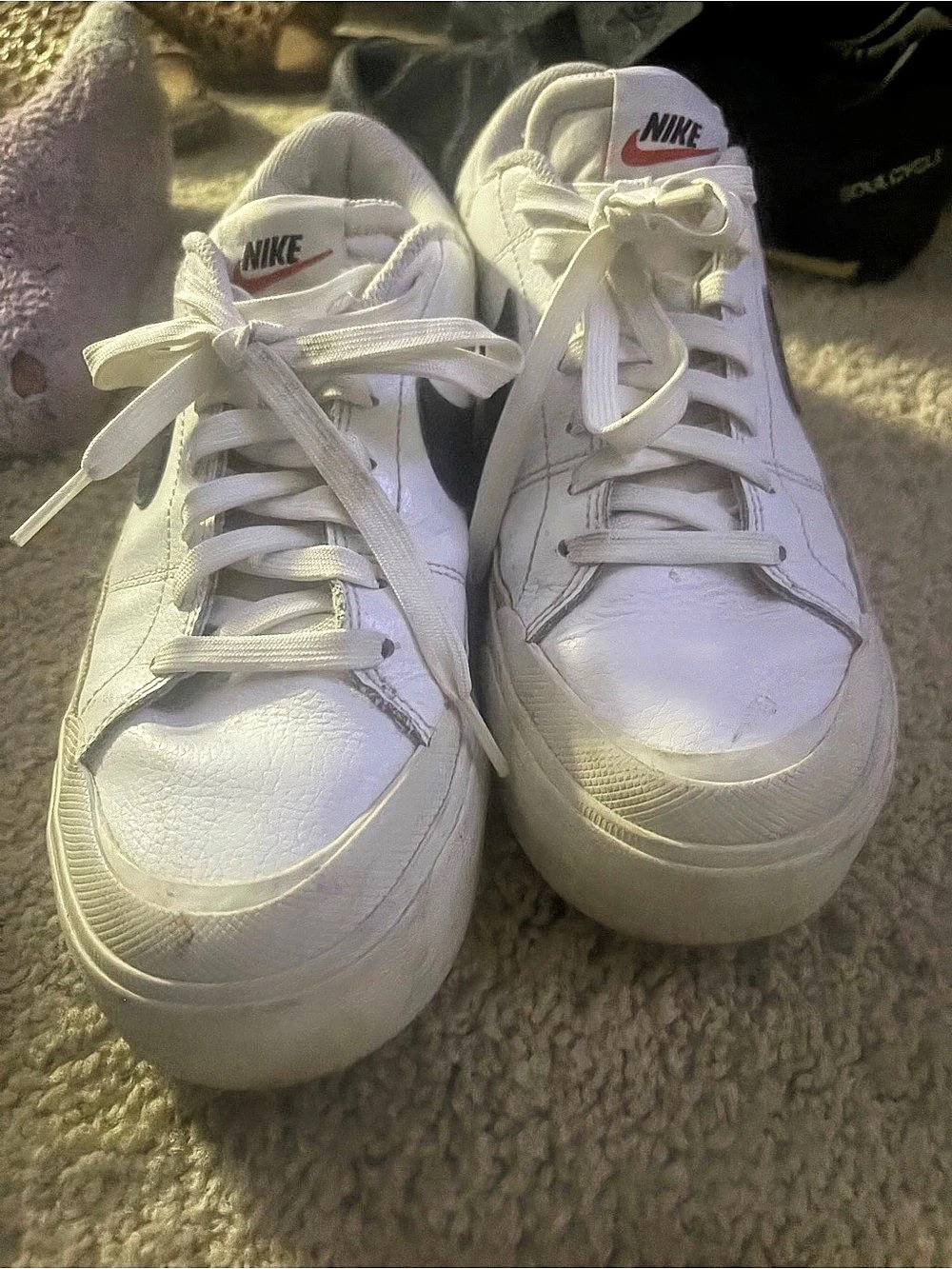 Nike Blazer Court SB White Black Sneakers